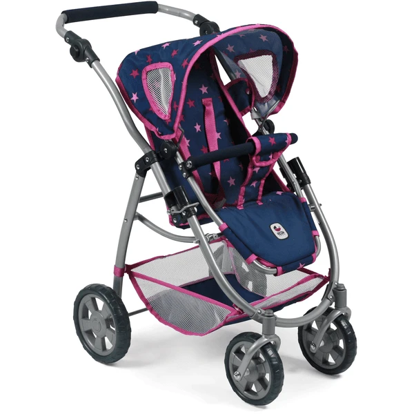 BAYER CHIC 2000 Combi Poppenwagen 3 In 1 EMOTION ALL IN Stars Marine - Image 2