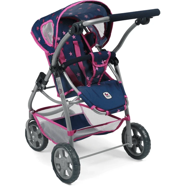 BAYER CHIC 2000 Combi Poppenwagen 3 In 1 EMOTION ALL IN Stars Marine - Image 4