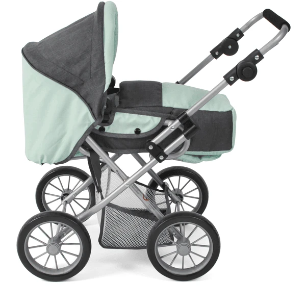 BAYER CHIC 2000 Combi Poppenwagen LENI Melange Antraciet-mint - Image 2