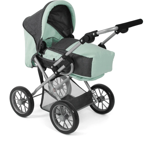 BAYER CHIC 2000 Combi Poppenwagen LENI Melange Antraciet-mint - Image 5
