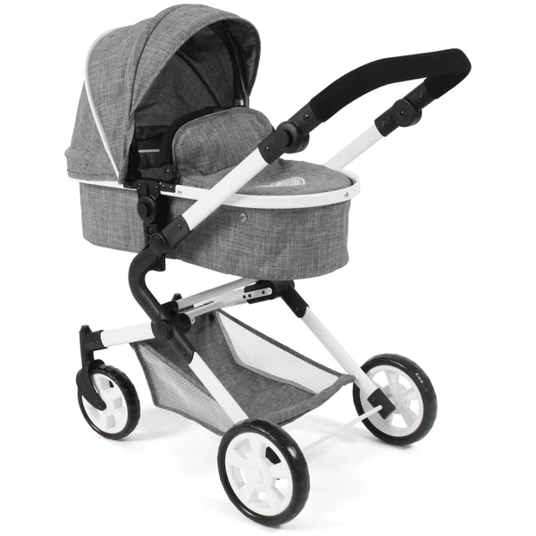 BAYER CHIC 2000 Combi Poppenwagen LIA Jeans Grijs - Image 4