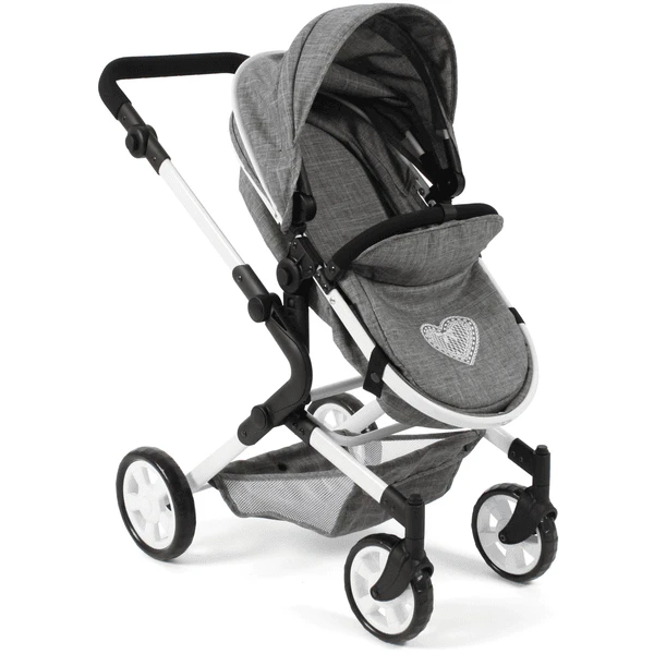 BAYER CHIC 2000 Combi Poppenwagen LIA Jeans Grijs - Image 5