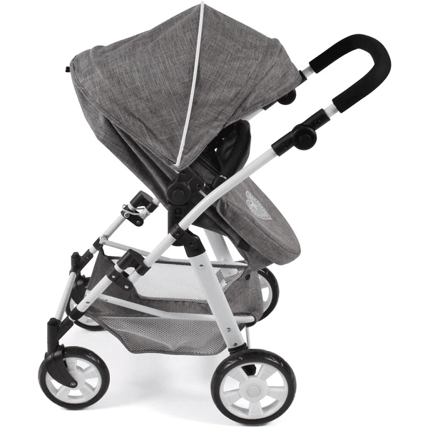 BAYER CHIC 2000 Kombi Poppenwagen NELE Jeans Grijs - Image 3