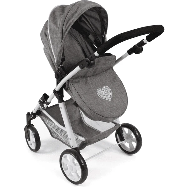 BAYER CHIC 2000 Kombi Poppenwagen NELE Jeans Grijs - Image 4