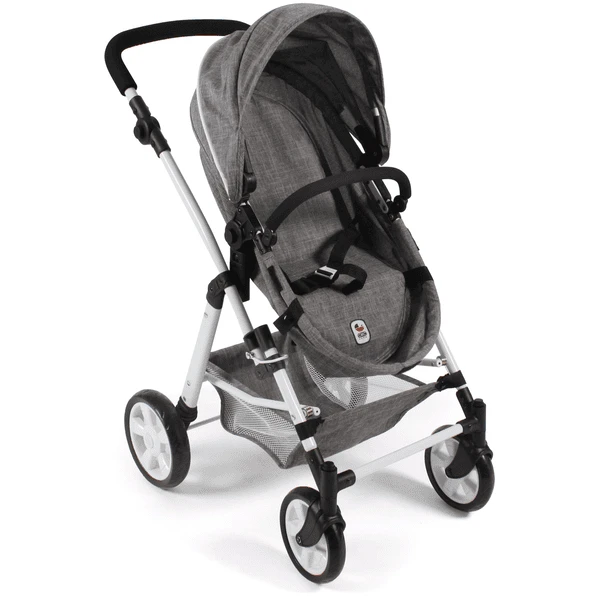 BAYER CHIC 2000 Kombi Poppenwagen NELE Jeans Grijs - Image 5