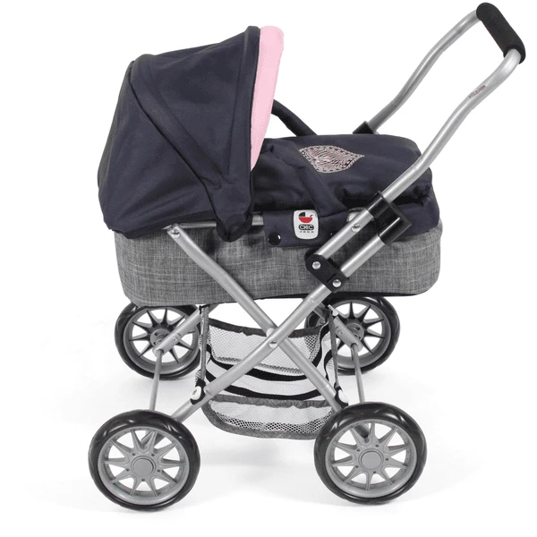 BAYER CHIC 2000 Mini Knuffel Kinderwagen SMARTY Melange Grijs-navy - Image 2