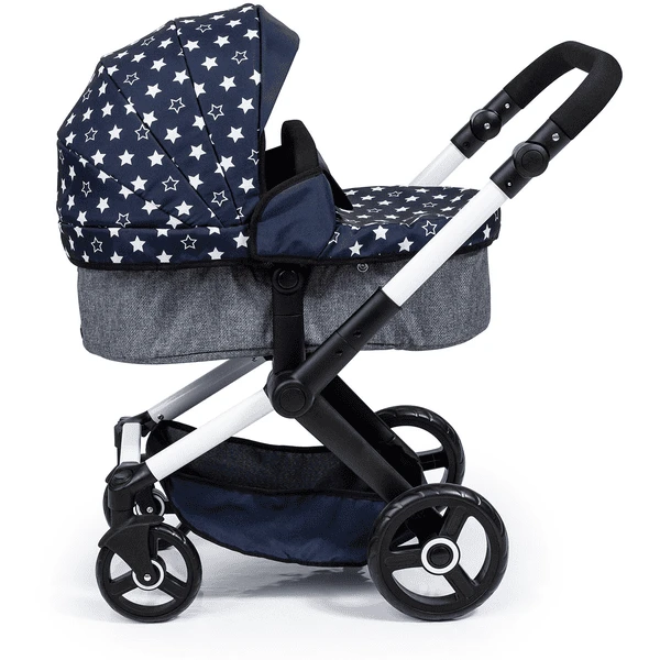 Bayer Design Combi Poppenwagen Xeo Blauw Met Sterren - Image 4
