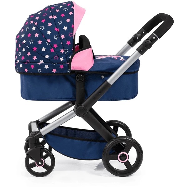 Bayer Design Combi Poppenwagen Xeo Blauw/Roze - Image 4
