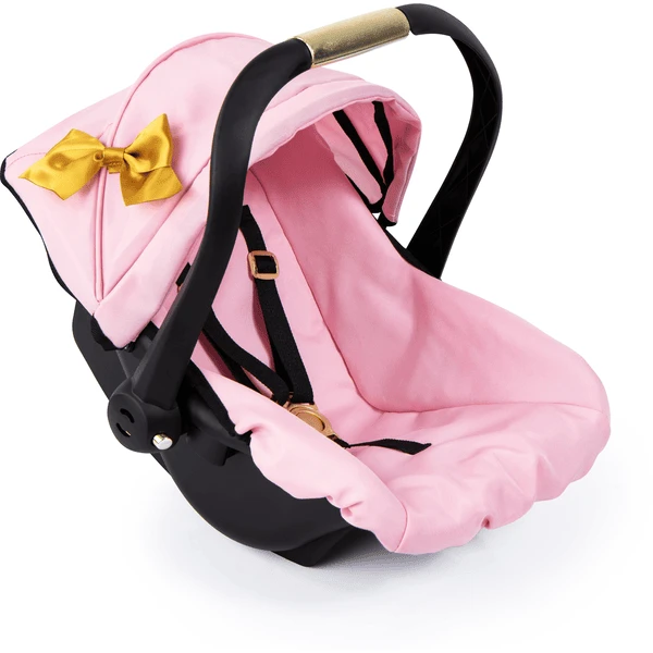 Bayer Design Poppen Autostoel Met Dak, Roze/goud - Image 2