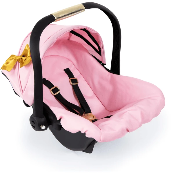 Bayer Design Poppen Autostoel Met Dak, Roze/goud - Image 3