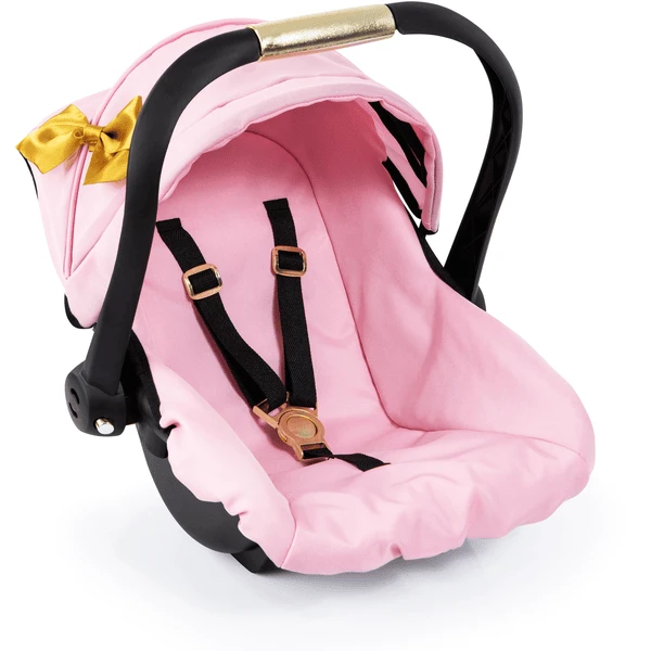 Bayer Design Poppen Autostoel Met Dak, Roze/goud - Image 4