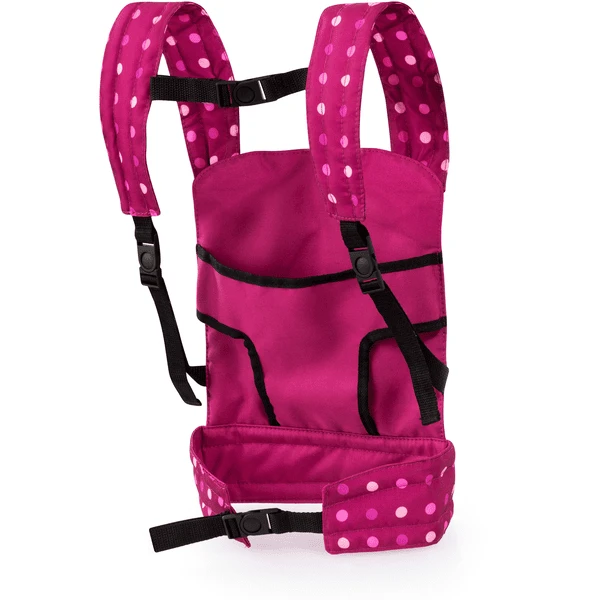 Bayer Design Poppen Draagriem Roze, Met Stippen En Sprookje - Image 2