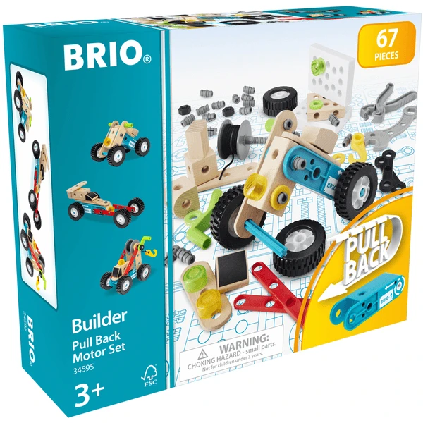 BRIO ® Build Er Pull-along Motor Bouwset, 67-delig. - Image 2