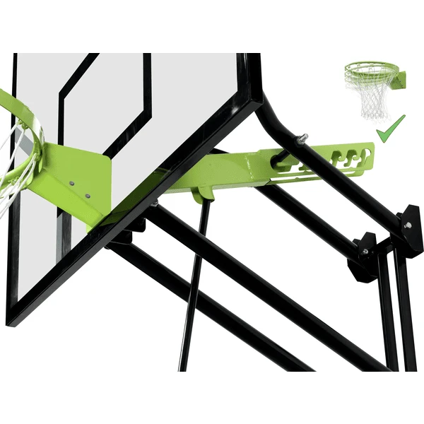EXIT TOYS EXIT Galaxy Basket Aan De Muur Bevestigde Ballenhoepel Met Dunkring - Groen/zwar - Image 3