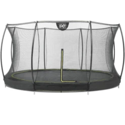 EXIT TOYS EXIT Silhouette Inground Trampoline ΓΈ366cm Met Veiligheidsnet - Zwart