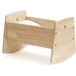 Kids Concept® Poppenwieg Met Beddengoed Natuur