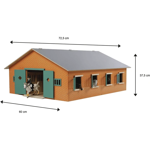 Kids Globe Boerderij Paardenstal Met 7 Boxen - Image 2