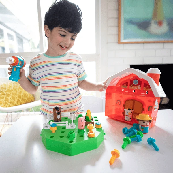 Learning Resources ® Design & Drill® Bolt Buddies® Barn - Image 2