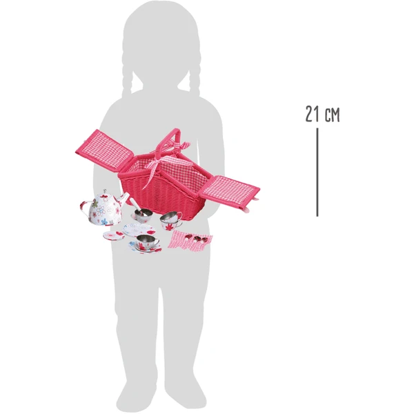 Small Foot LEGLER Picknickmand "Stalen Servies" - Image 3