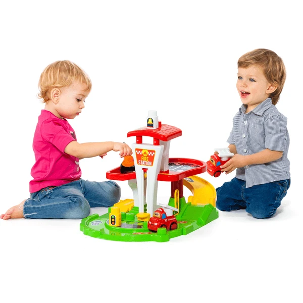 MOLTO Brandweer Station Met 10 Bouwstenen En Auto - Image 2