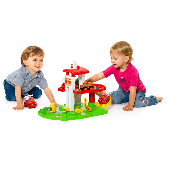 MOLTO Brandweer Station Met 10 Bouwstenen En Auto - Image 4