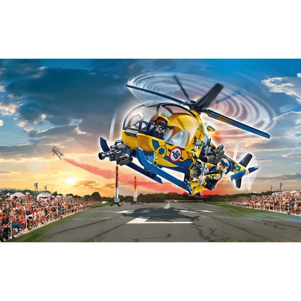 Playmobil Lucht Stuntshow Filmploeg Helikopter - Image 2