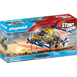 Playmobil Lucht Stuntshow Filmploeg Helikopter