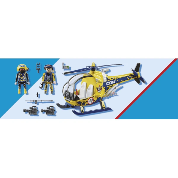 Playmobil Lucht Stuntshow Filmploeg Helikopter - Image 4