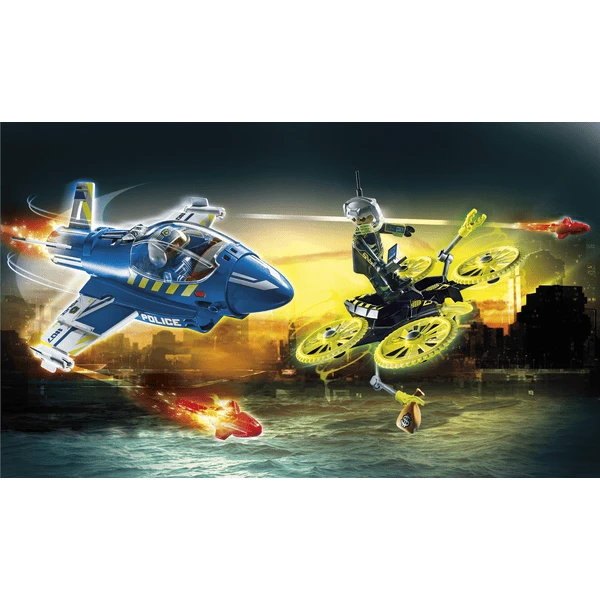 PLAYMOBIL ® Politie Jet Drone Achtervolging - Image 2