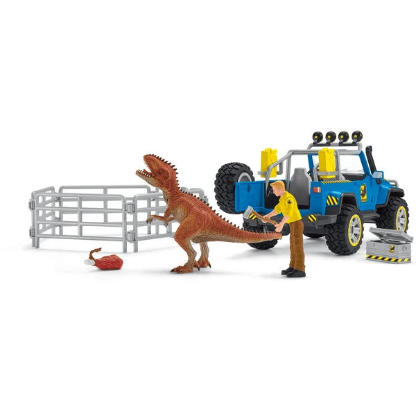 Schleich Speelset Off-Road Voertuig Met Dino Buitenpost 41464 - Image 2