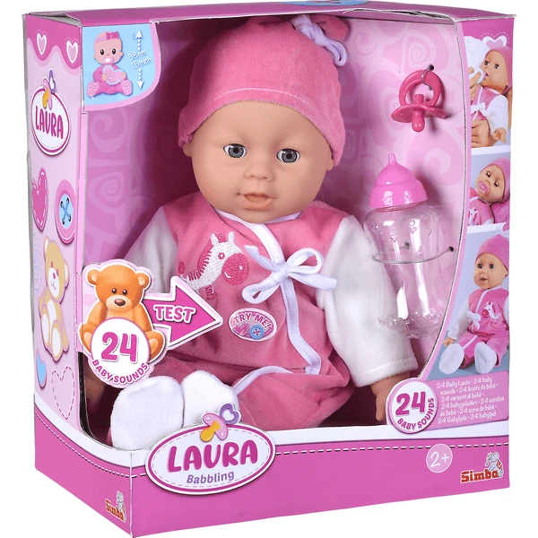 Simba Soft Body Doll Laura - Baby Talk 38cm - Image 2
