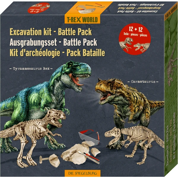SPIEGELBURG COPPENRATH Opgravingsset Battle Pack - T-Rex+ Carnotaurus T-Rex World - Image 3