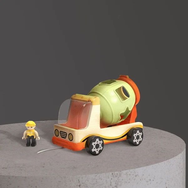 Top B Right Toys® Bouwvoertuig Met Vormleerspel - Image 2