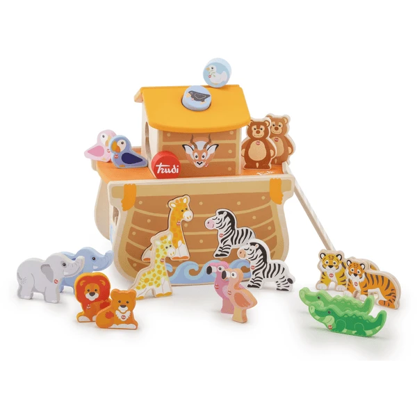 Trudi Door Sevi Houten Speelgoed Noach's Ark - Image 4