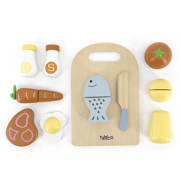 Tryco Houten Snijplank Met Voedsel - Image 3