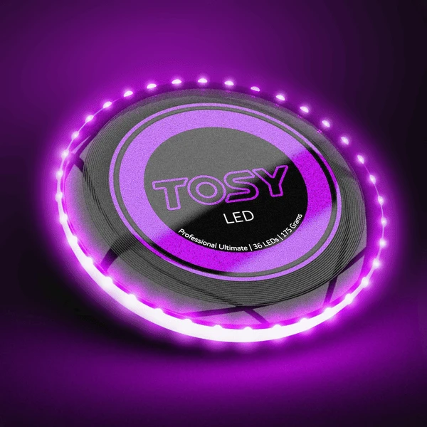XTREM Speelgoed En Sport - TOSY Ultimate Disc LED, Paars - Image 3