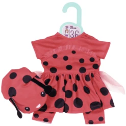 Zapf Creation Dolly Moda Lief Lieve Lieveheersbeestje Outfit 36cm